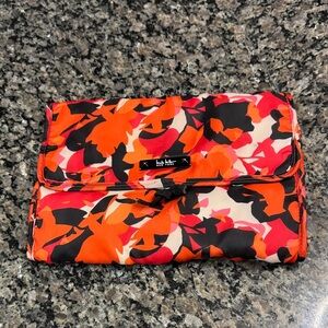 Nicole Miller Red and Black Cosmetic Bag EUC